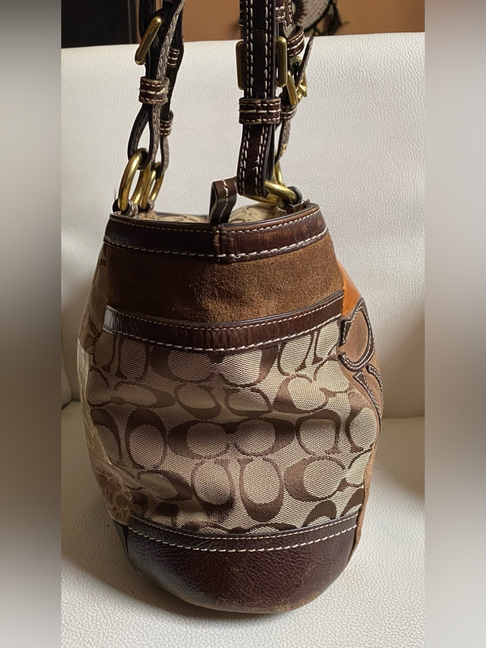 Coach Signature Patchwork Limited Edition Purse Bag F0873-F12843 Leopard VTG Y2K - Picture 4 of 12